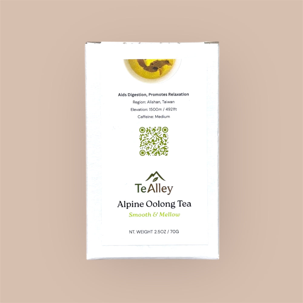 Tealley brand package of Alpine Oolong